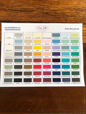 Dixie Belle Kreide Mineralfarbe limitierte Farben drei Größen matt Möbelfarbe