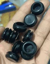 Rubber Panel Plug, Knockout Plug, Fits 1/16” Panel,  6 Sizes  10 per Pack