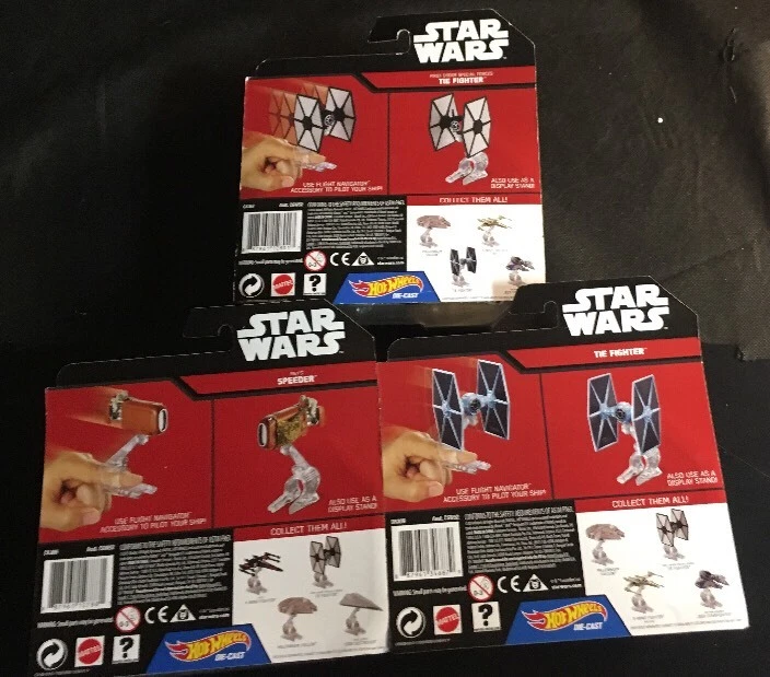 风火轮迪士尼星球大战 3 件装:Speeder、The Fighter、Tie Fighter — 第 2/4 张图片