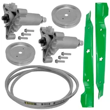 2 Deck Spindle Blade Belt Pulley Kit for Husqvarna YTH1842 42" Deck