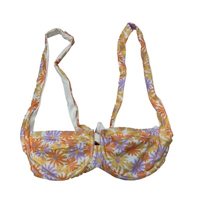 L*Space Women's Camellia Tie Back Underwire Bikini Top Floral XS New