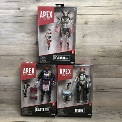 Apex Legends Caustic & Revenant & Lifeline 6'' Figures SEALED 25pts Articulation