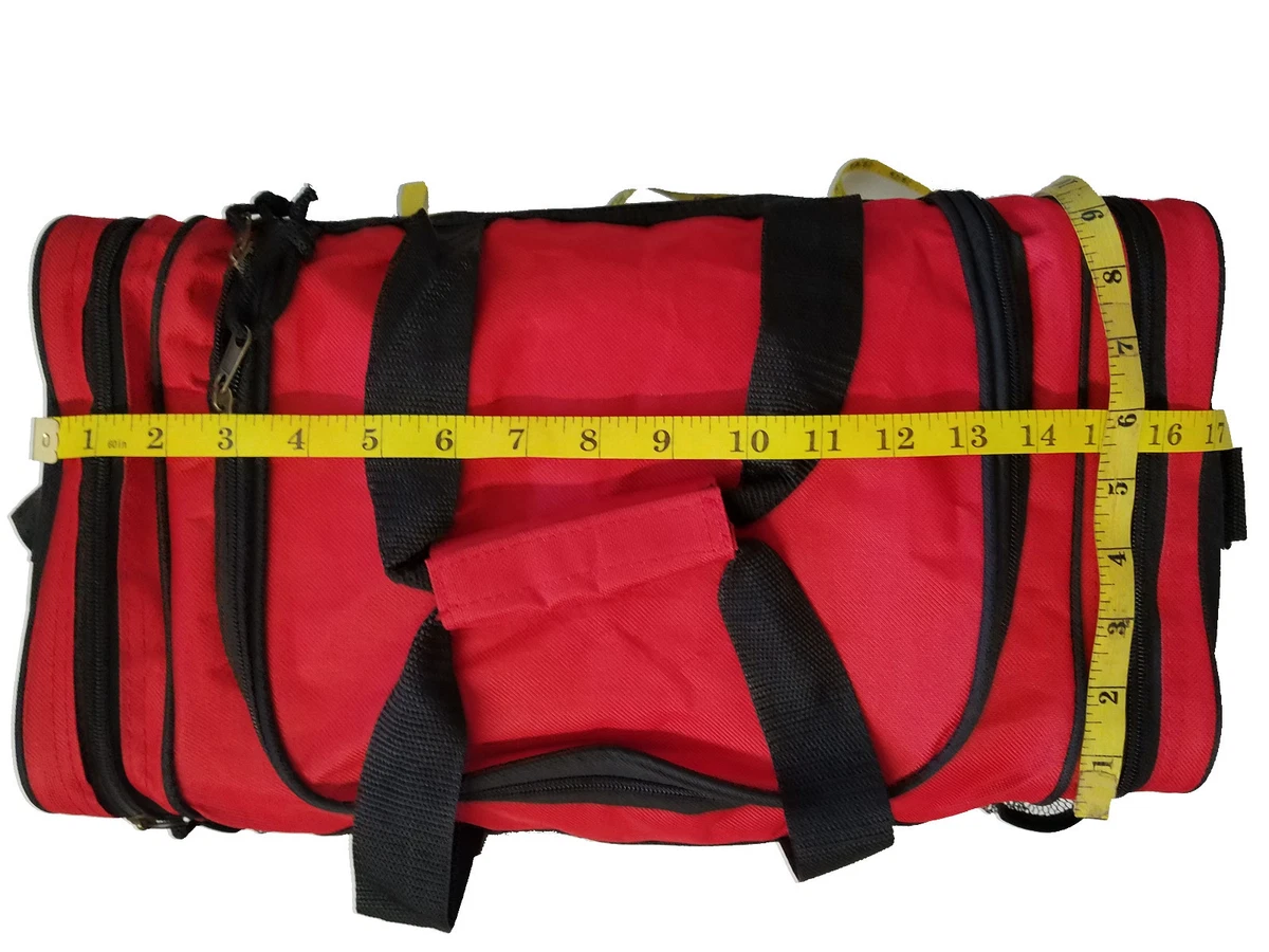 Red and black duffle bag 2025