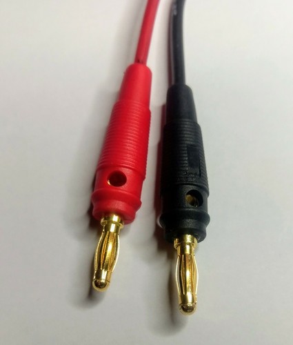 Extension charging cable 4mm banana connector to 4mm banana female adapter LiPo - Picture 3 of 3