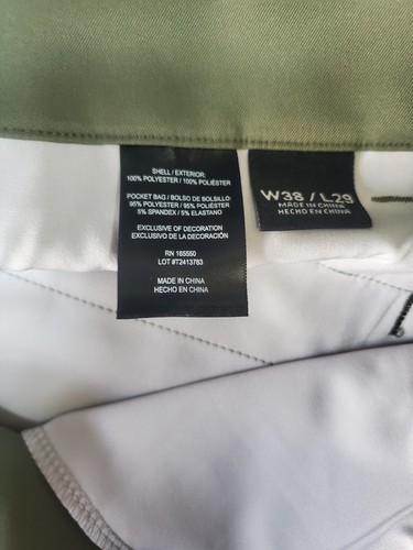 Pantalón Para Hombre 32 Degrees Cool Calce Regular Elastizado Performan Verde Talla 38x29 Nuevo Con Etiquetas - Imagen 5 de 7