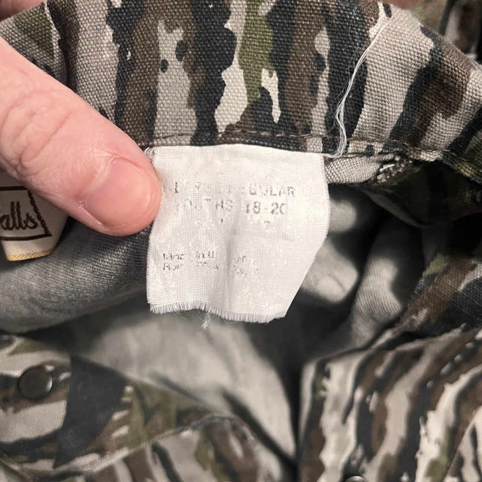 Vintage Walls Large Regular 1820 Hunting Camo Coveralls Zip Up eBay