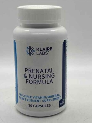 Klaire Labs Prenatal & Nursing Formula - Multivitamin & Multimineral Exp 08/25