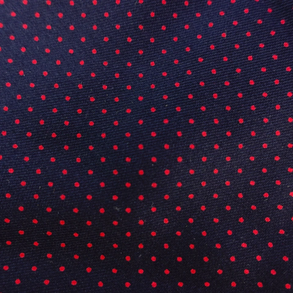 Vestido Moschino Cuello Corbata Para Hombre Azul Rojo Lunares Seda Lujo Simple Ancho Italia Foto 4 de 4