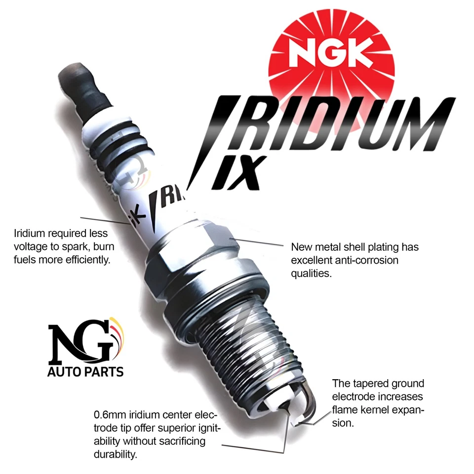 NGK IRIDIUM IX SPARK PLUGS FIT MITSUBISHI GTO 3000GT Z16 - SET OF 6 - Image 2 of 2