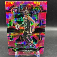 Aaliyah Edwards Rookie Pink Ice 2024 Panini Select WNBA #36 RC Mystics