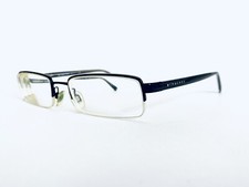 Burberry Black Metal Half Rim Rectangular Glasses Italy B1012 1011 50 18 135