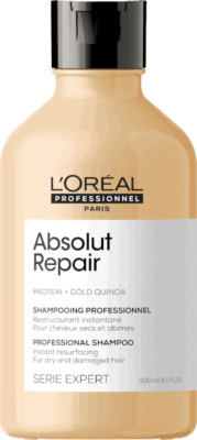 Shampoo Absolut RepaiR ReparadoR Gold Quinoa +ProteiN 300ML Serie Expert