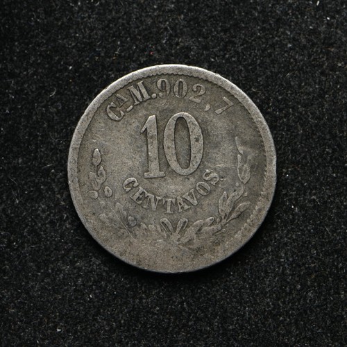 1887-Ca M Mexico 10 Centavos .903 Silver (bb18009) - Picture 2 of 2