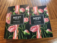 NEST Fragrances Lot of 2 Wild Poppy Eau de Parfum Spray  .05 fl oz each Carded