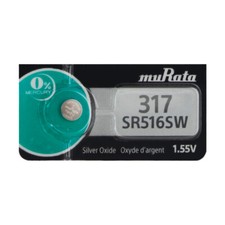 Murata 317 Free Silver Oxide Watch Battery 1 Battery 
