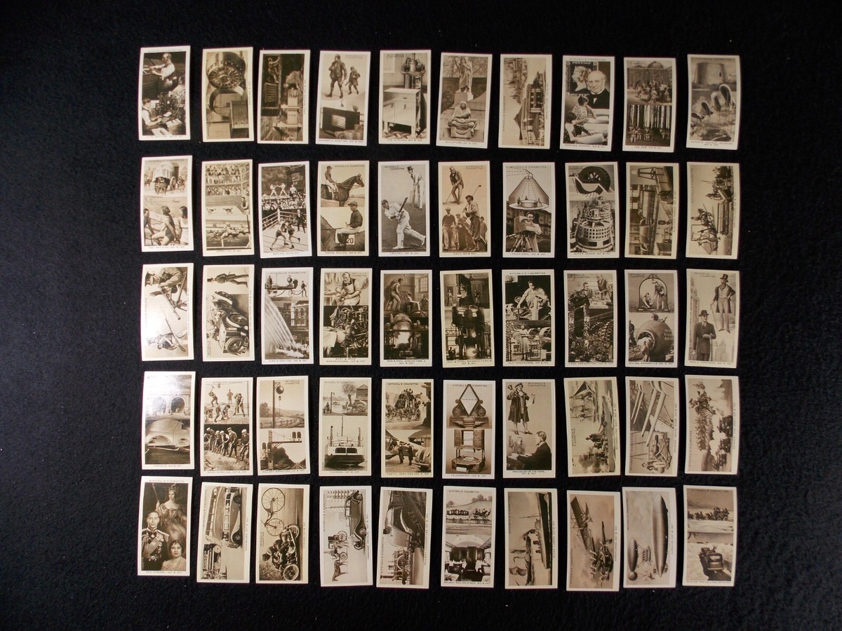 mitchell's cigarette cards Stephen Mitchell Cigarette Cards Wonderful Century 1837-1937 Complete Set 50