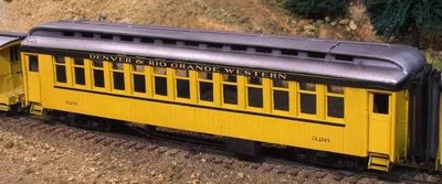 On3/On30 D&RGW CLOSED VESTIBULE COACH PASSENGER CAR KIT WISEMAN MODELS SM-106
