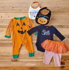 Baby Girl 3 Month Halloween-themed Outfits 2 Tutu Bibs My 1st Halloween 2