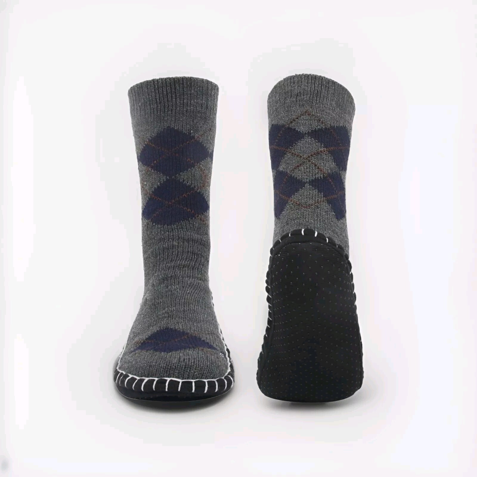 SAOLA Vihir Calzini Ciabatte Uomo Con Suola Scamosciata Antiscivolo Inverno Maglia Antiscivolo Casa