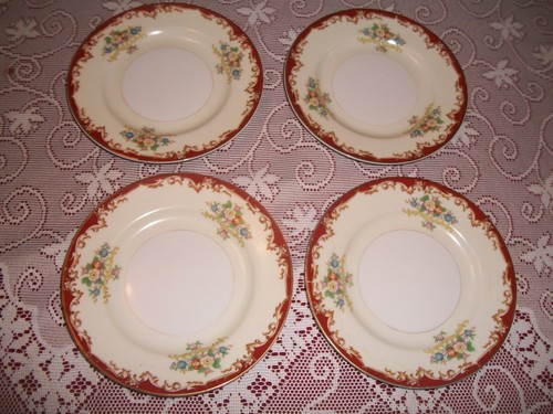 Set Of 4 Kikusui Bone China 6 1/4" Bread & Butter Plates Made In Japan - Picture 2 of 11