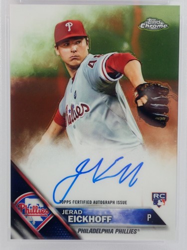 JERAD EICKHOFF RC AUTO PSA 10 2016 TOPPS CHROME CARD ROOKIE AUTOGRAPHS RA-JE - Picture 6 of 6