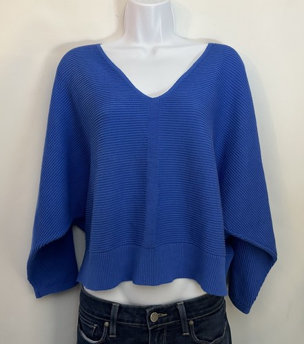 $398 LAFAYETTE 148 Sweater Women XL V-Neck Monochromatic 3/4 Dolman Sleeve Crop - Picture 4 of 15