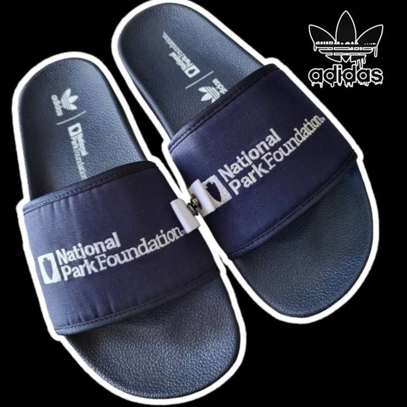 Adidas Adilette Mens Cordura National Park Foundation Slides FY5174 Navy  Blue | eBay