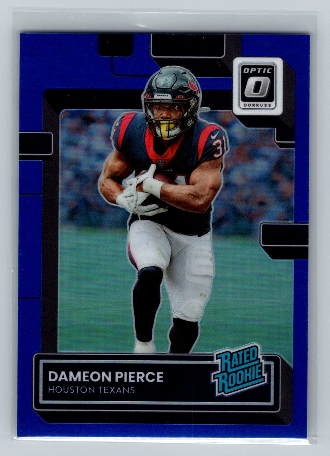 2022 Donruss Optic Dameon Pierce #240 Blue #/179 Houston Texans