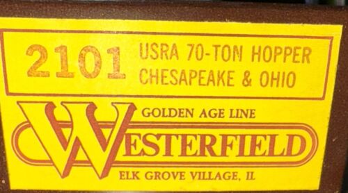 Westerfield Kit HO #2101 USRA 70 Ton Hopper Chesapeake & Ohio Unassembled NOS - Imagen 1 de 3