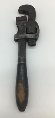 Vintage Stillson Walworth Mfg.Co. No 8 Adjustable Monkey Pipe Wrench Made in USA