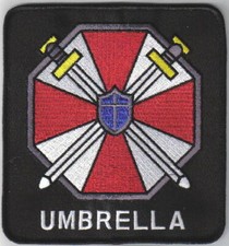 Resident Evil Umbrella Corporation Logo Large Jacket Patch, NEW UNUSED