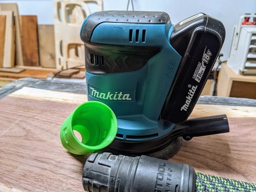 Makita Sander XOB01Z Dust Port Adapter for Festool 27mm Hose - Fits Most Makita - Picture 2 of 6
