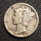 1935  S      MISS MERCURY SILVER  DIME    FREE SHIPPING  A9336