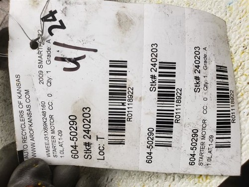Starter Motor Fits 08-15 SMART 1118922 - Picture 9 of 12