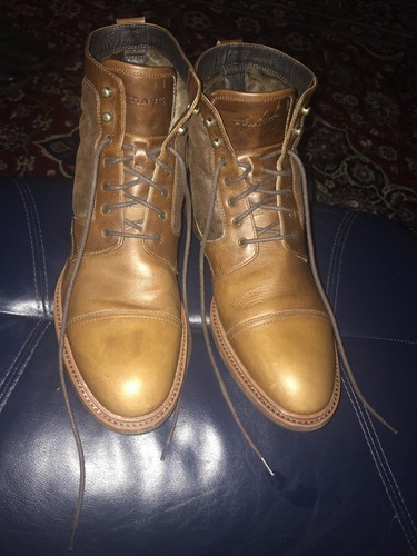 Men's Shoes Size 11.5 M Brown Leather Boots H.S. T