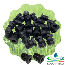 TAPPO TERMINALE TAPPI PER TUBI IRRIGAZIONE IN POLIETILENE RACCORDO PORTAGOMMA