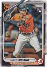 2024 Bowman #18 Marco Luciano San Francisco Giants Rookie Card. rookie card picture
