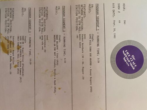 9/18/82 DICK CLARK NATIONAL SURVEY, OLIVIA NEWTON-JOHN, TALK TALK, TOTO, CS&N - Picture 4 of 5