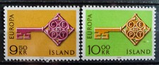 Island 1968, SG448-9 EUROPA MNH