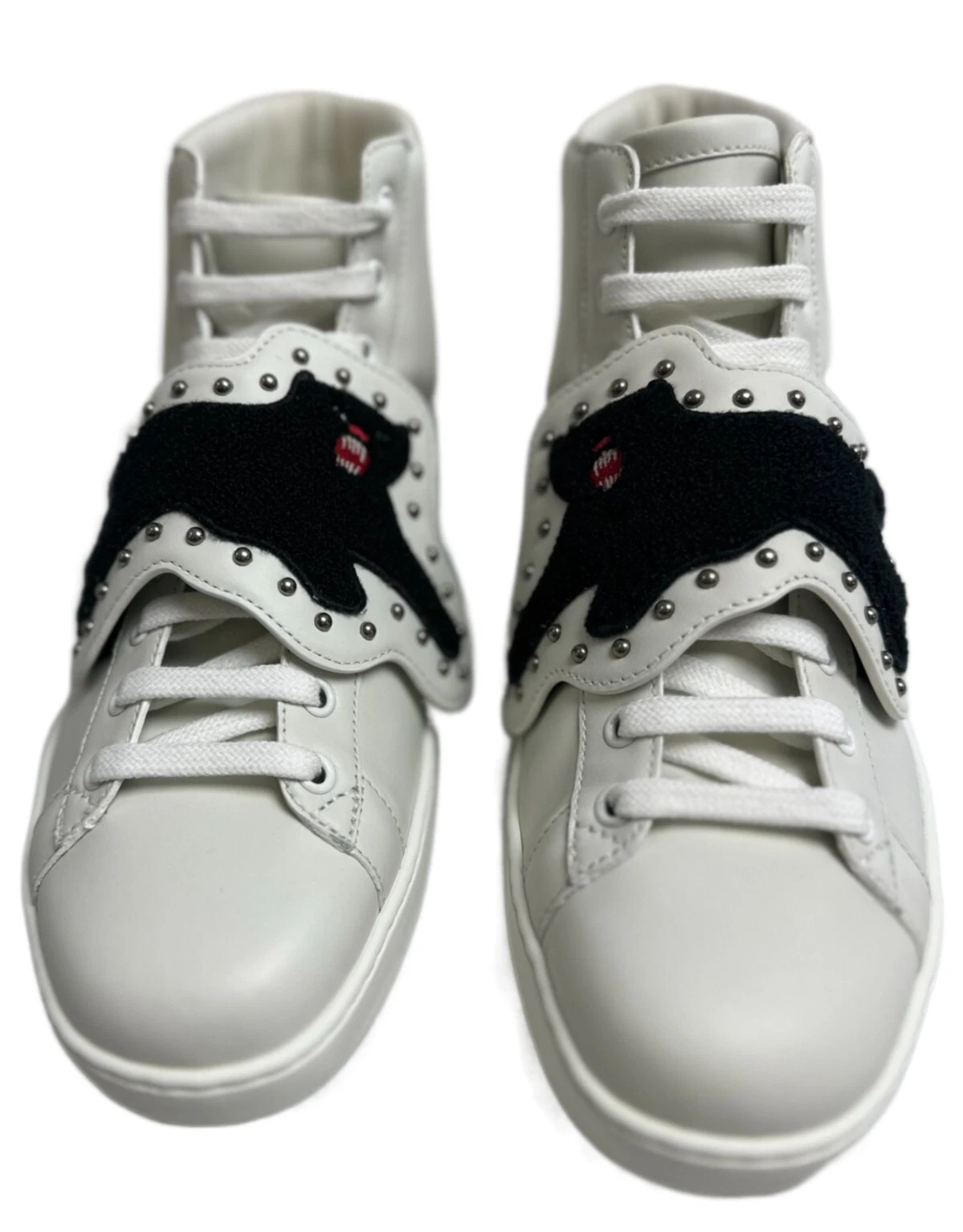 Gucci Chaussures Décontractées Homme Léopard Détachables à Lacets Haut Neuf Authentique