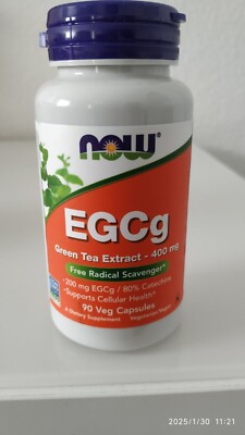 Now Foods, EGCG Green Tea Extract, 400mg, 90 vegane Kapseln, Laborgeprüft, Glute
