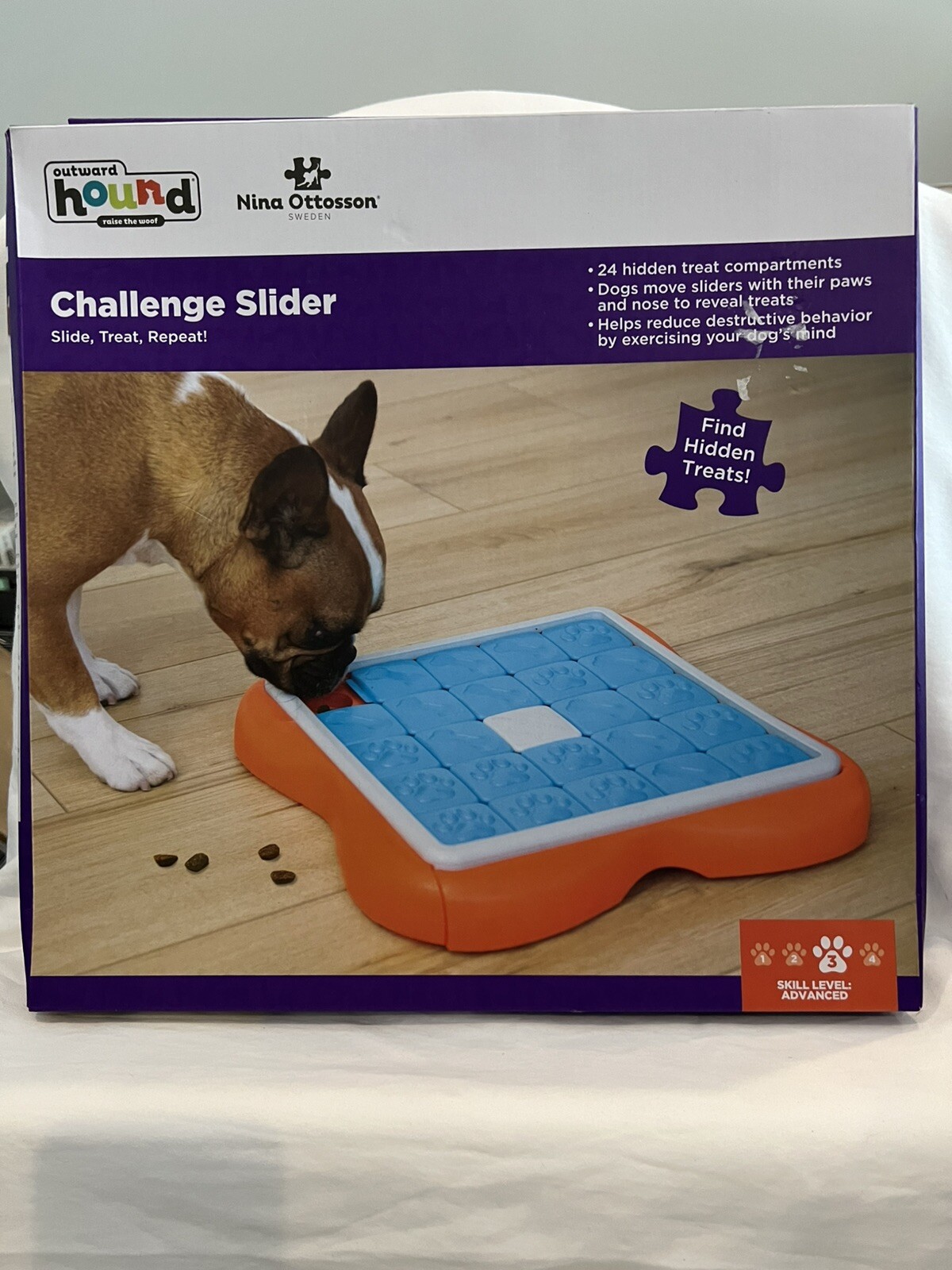 Outward Hound Dog Challenge Slider Interactive Treat Puzzle 