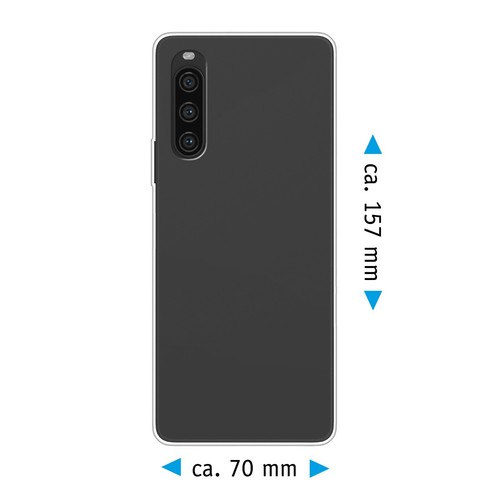 Silikonowe etui na Sony Xperia 1 V VI / 5 V / 10 V VI przezroczyste czarne case cover - Zdjęcie 9 z 24
