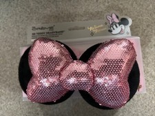 THE CREME SHOP Disney Minnie Mouse Sequin Plushie Spa LIMITED EDITION Headband