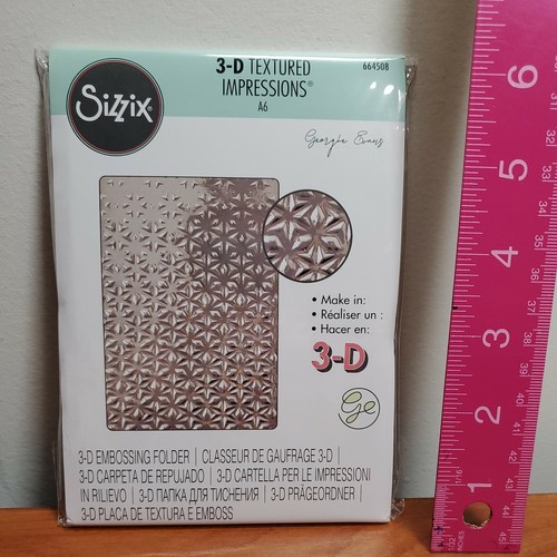 Sizzix Classeur Gaufrage 3D Feuilles Tombées - Embossage Texture Pour Scrapbooking