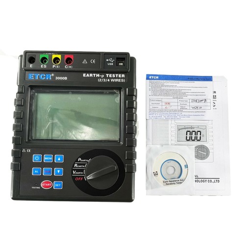 Ground Earth Resistance Tester 0 to 30kohm Soil Resistivity Meter Voltage Tester - Picture 6 of 8