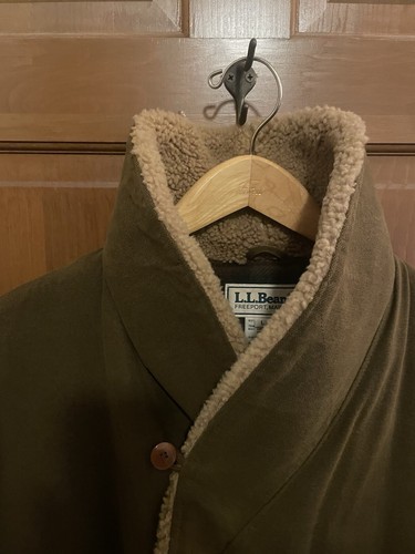 Vintage LL Bean Western Barn Coat Jacket Mens Large Flip Up Collar Rare Rifleman - Picture 8 of 19
