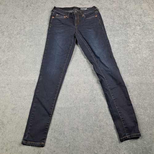 Aeropostale Jeggings Womens 4 Regular Blue Dark Wash Mid Rise - 第 1/13 張圖片