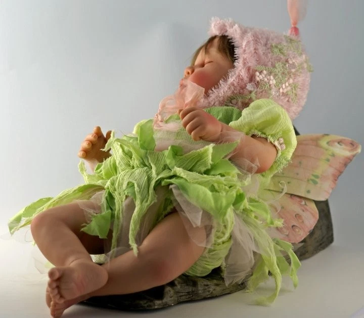 Nueva muñeca Anne Geddes WOODLAND FAIRY Laura Tuzio Ross ESCULPIDA RARA sin soporte para árbol Foto 2 de 2