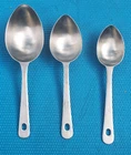 Vintage AMCO 18/8 Stainless Steel Nesting 3 Measuring Spoons 1/4, 1/8, 1/2 cups